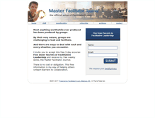 Tablet Screenshot of masterfacilitatorjournal.com